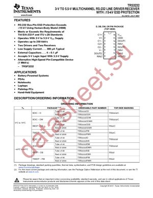 TRS3232IDRG4 datasheet  